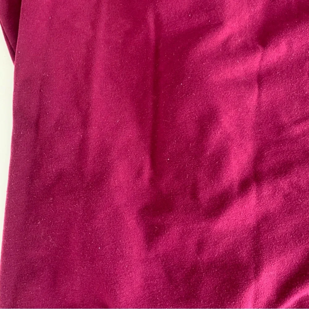 PINK Victoria’s Secret Burgundy Full Zip Asymmetrical Hoodie Size Medium - Picture 15 of 15